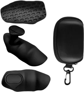 Rypt Grip Weightlifting Deadlift Rubber Non-Slip Ergonomic Fitness Rubber Gym Grip Pads, Fingerless Fitness Gloves, Protective Palms, Suitable for Men and Women Fitness Exercise