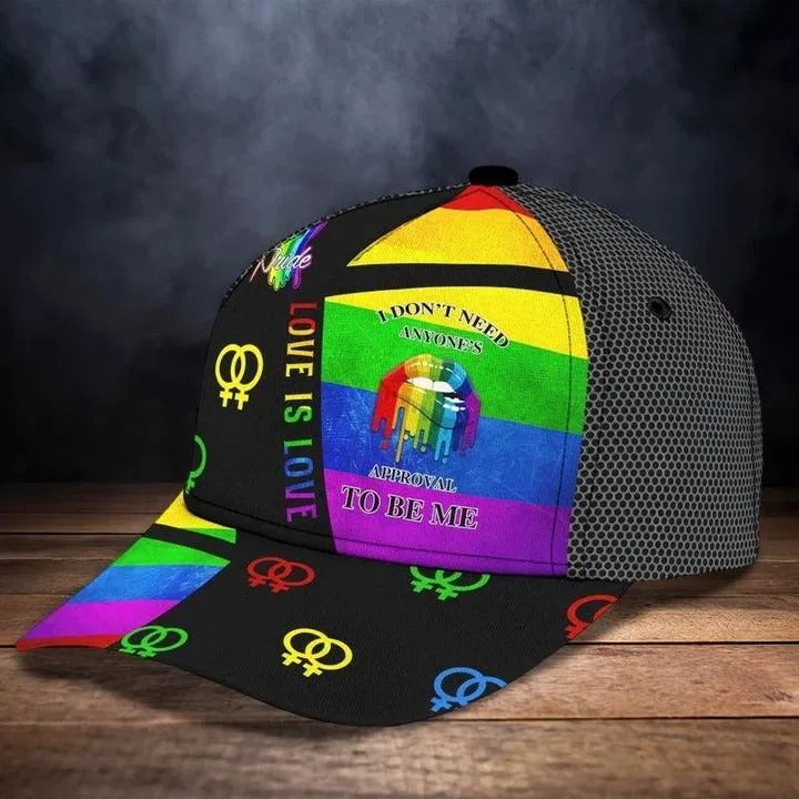 Skull Lgbt Pride Cards All Over Printing Baseball Cap Hat Lgbt Accessories