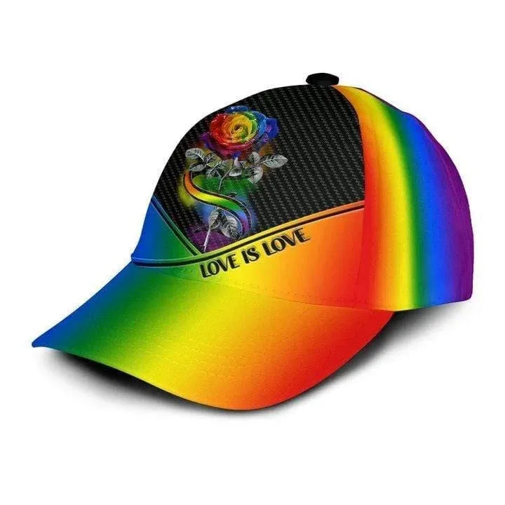 Skull Lgbt Pride Cards All Over Printing Baseball Cap Hat Lgbt Accessories