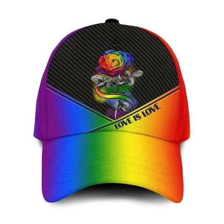 Skull Lgbt Pride Cards All Over Printing Baseball Cap Hat Lgbt Accessories