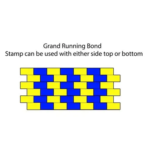 Slate Concrete Stamps - Grand Running Bond