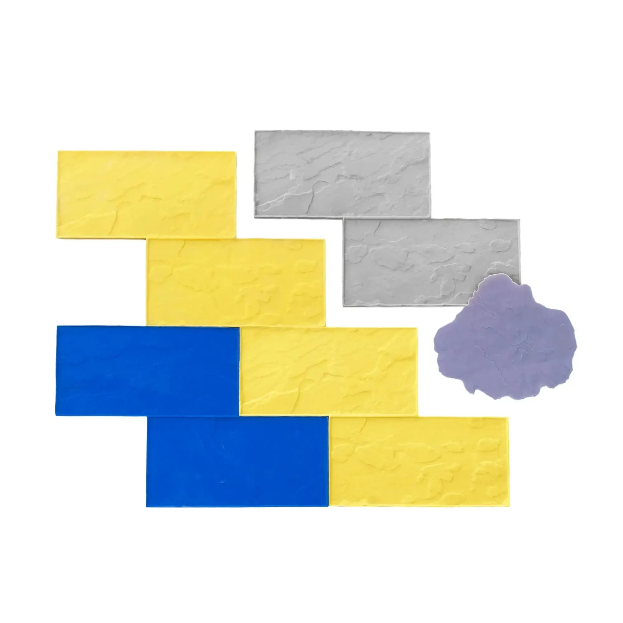 Slate Concrete Stamps - Grand Running Bond