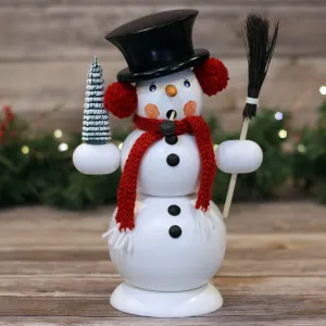 Smoker - Large Snowman with Tree Smoking Man