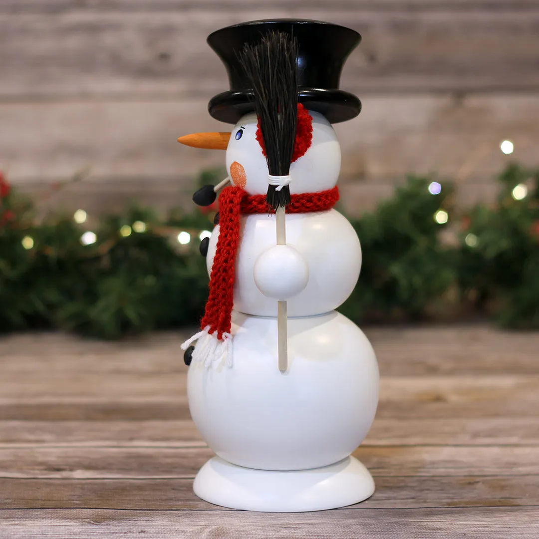 Smoker - Large Snowman with Tree Smoking Man
