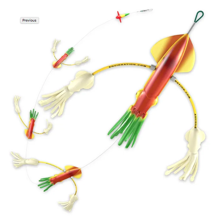 SquidNation Flippy Floppy Thing Tuna Marlin Magnet Daisy Chain