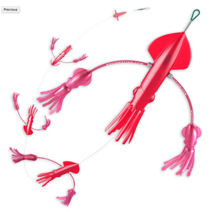SquidNation Flippy Floppy Thing Tuna Marlin Magnet Daisy Chain