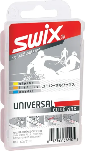 Swix Universal Ski/Snowboard Glide Wax, 60g or 180g