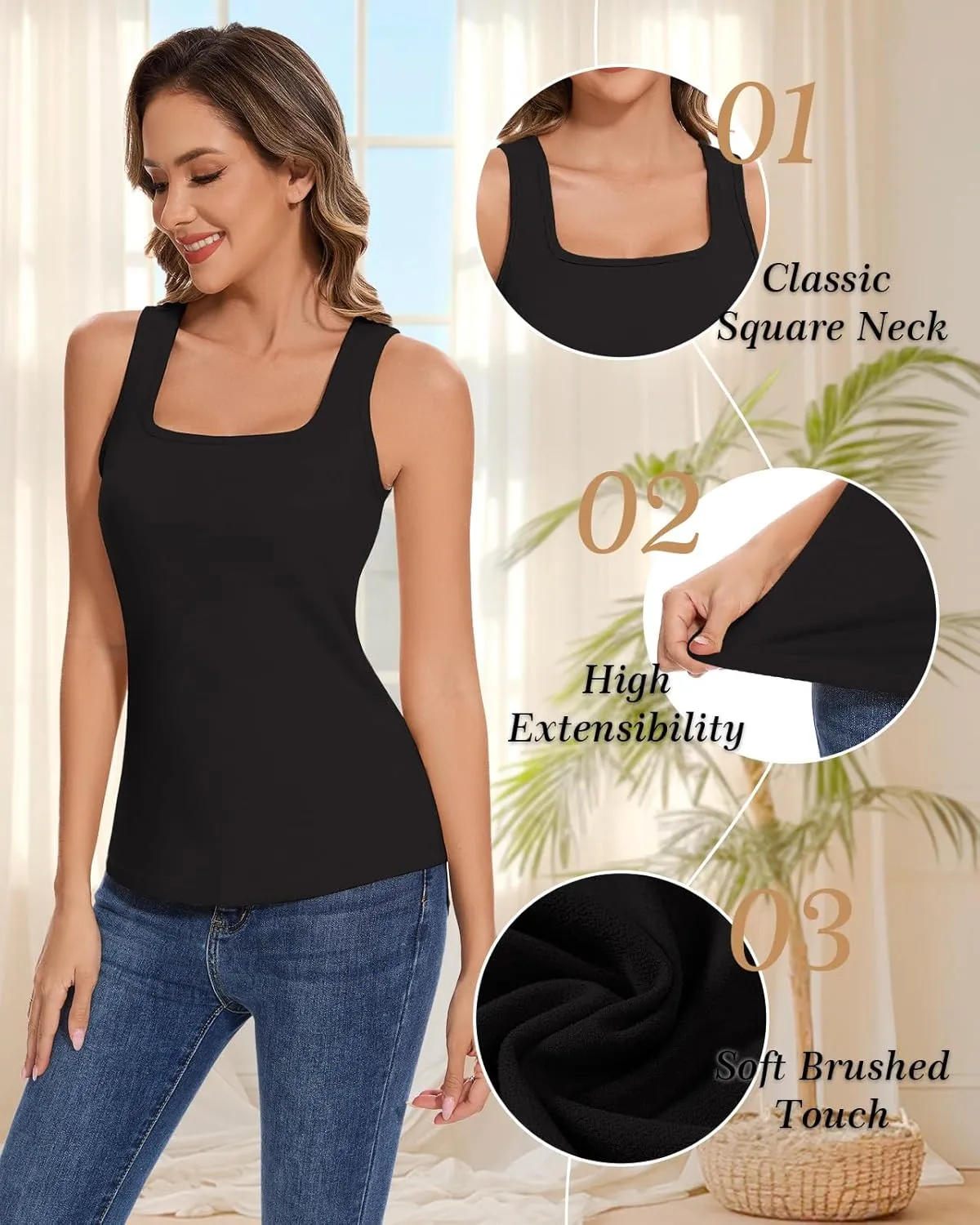Thermal Tank Top Fleece Lined Shirt Camisole Sleeveless Thermal Top Vest Warm Undershirt Base Layer Women Cold Weather