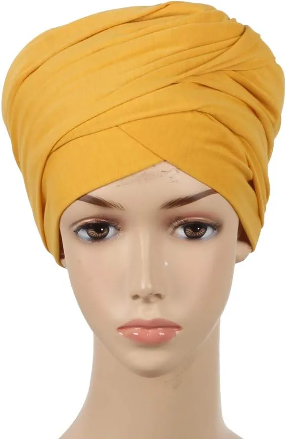 Turban Head Wrap Scarf,African Long Scarf Turban Shawl Hair Bohemian Headwrap