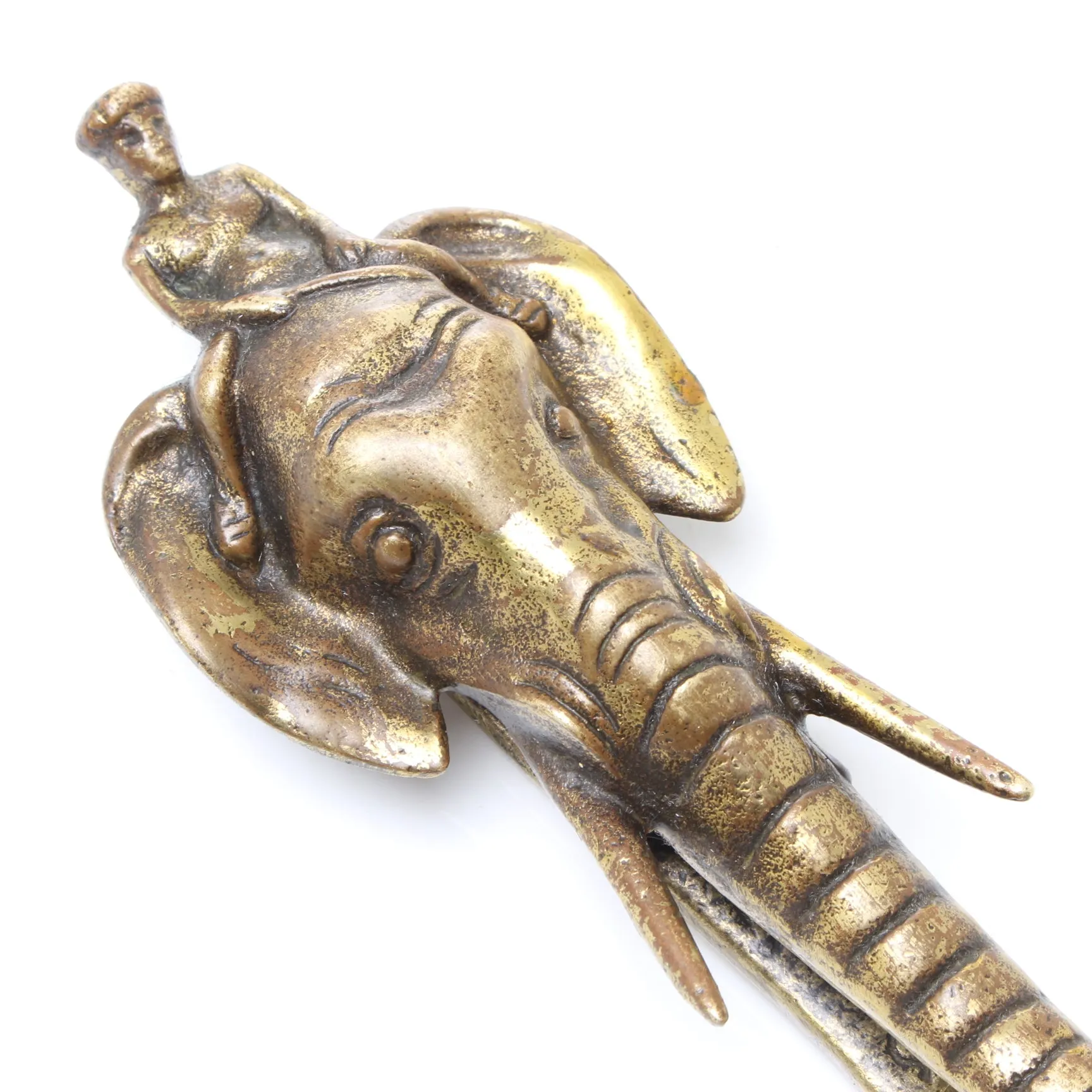 Vintage Brass Elephant Nutcrackers
