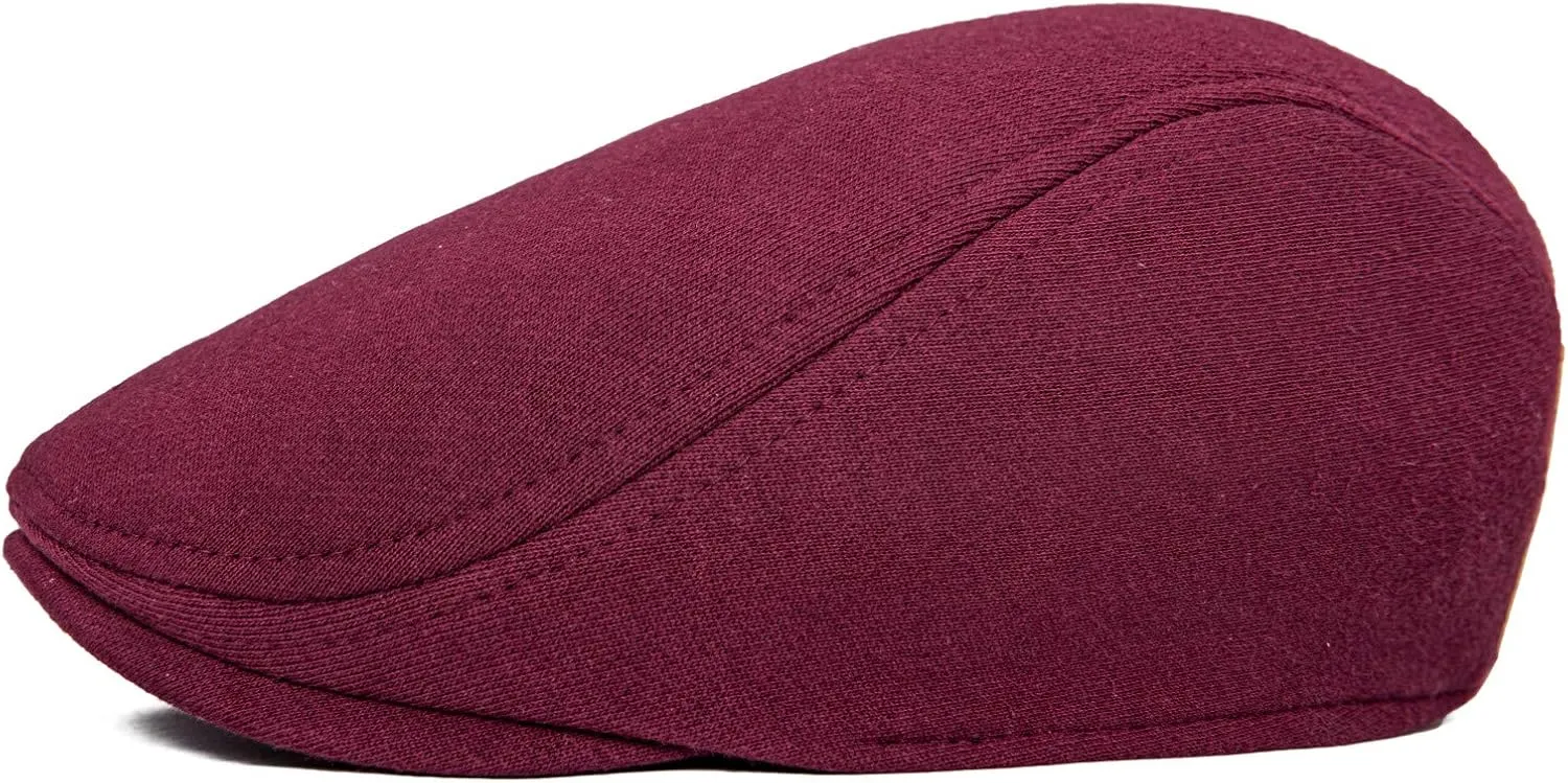 VOBOOM Men's Cotton Flat Ivy Gatsby Newsboy Driving Hat Cap