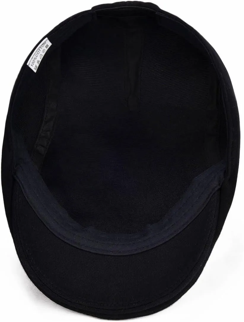 VOBOOM Men's Cotton Flat Ivy Gatsby Newsboy Driving Hat Cap