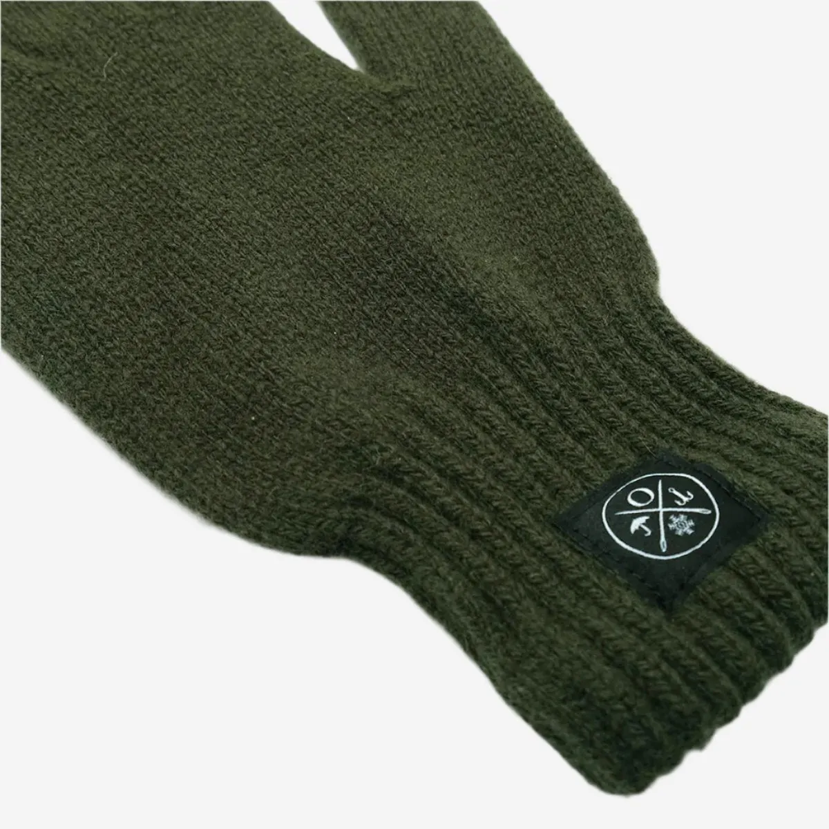 Wool Full Finger Gloves - Hunter Green
